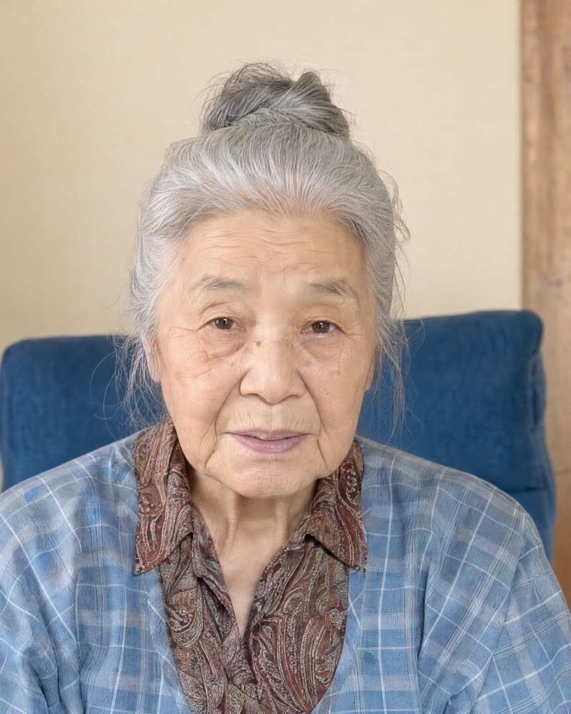Grandma Emiko at home in Okinawa